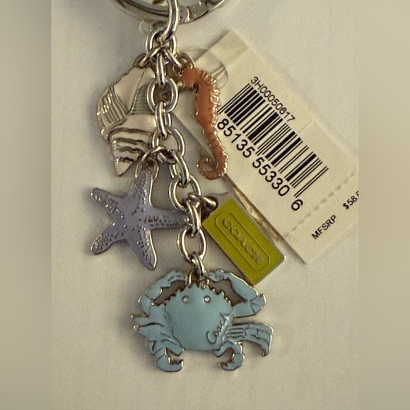 Vintage Coach sea charms Keychain nwt - Picture 1 of 8
